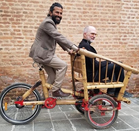 Bamboo cargo bike hot sale